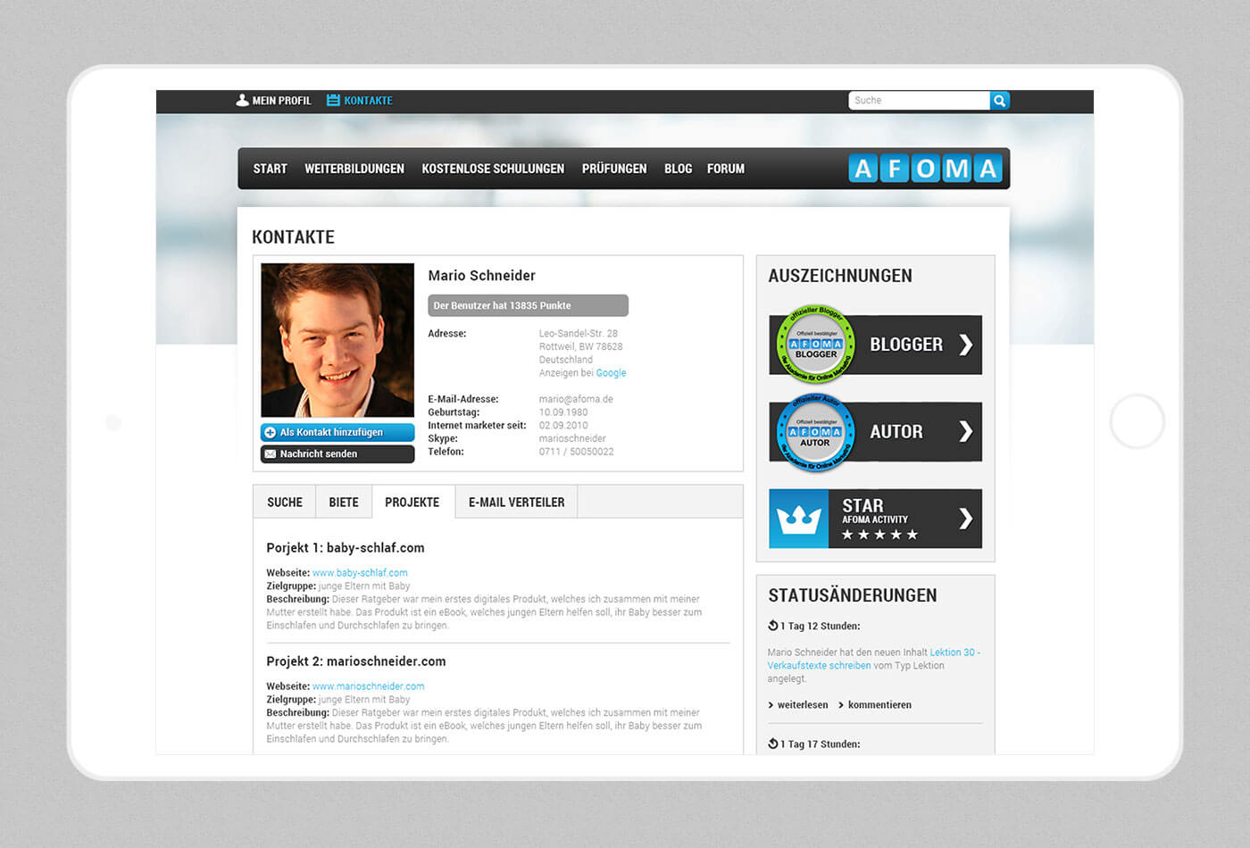 webdesign stuttgart - dt media group - afoma