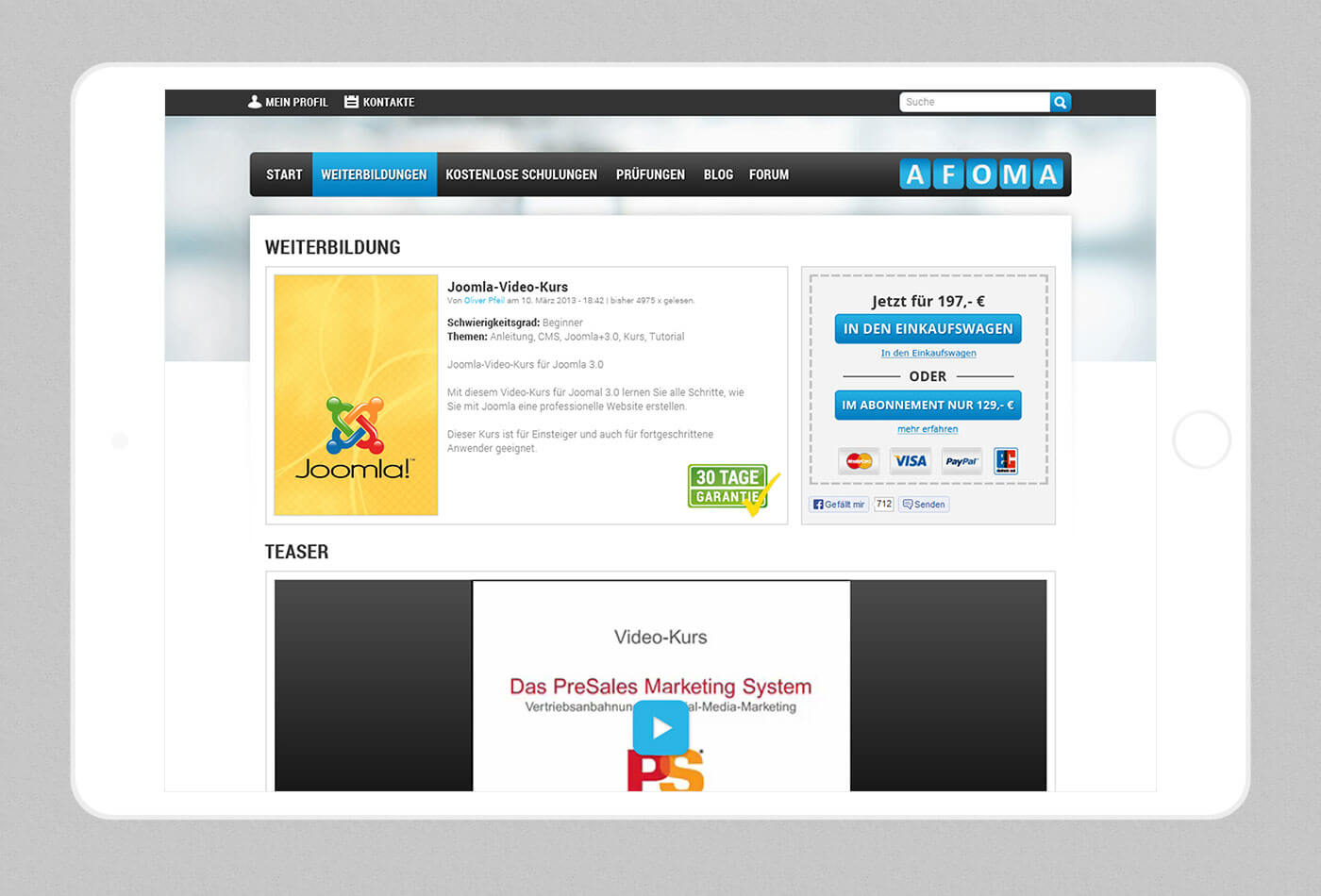 webdesign stuttgart - dt media group - afoma